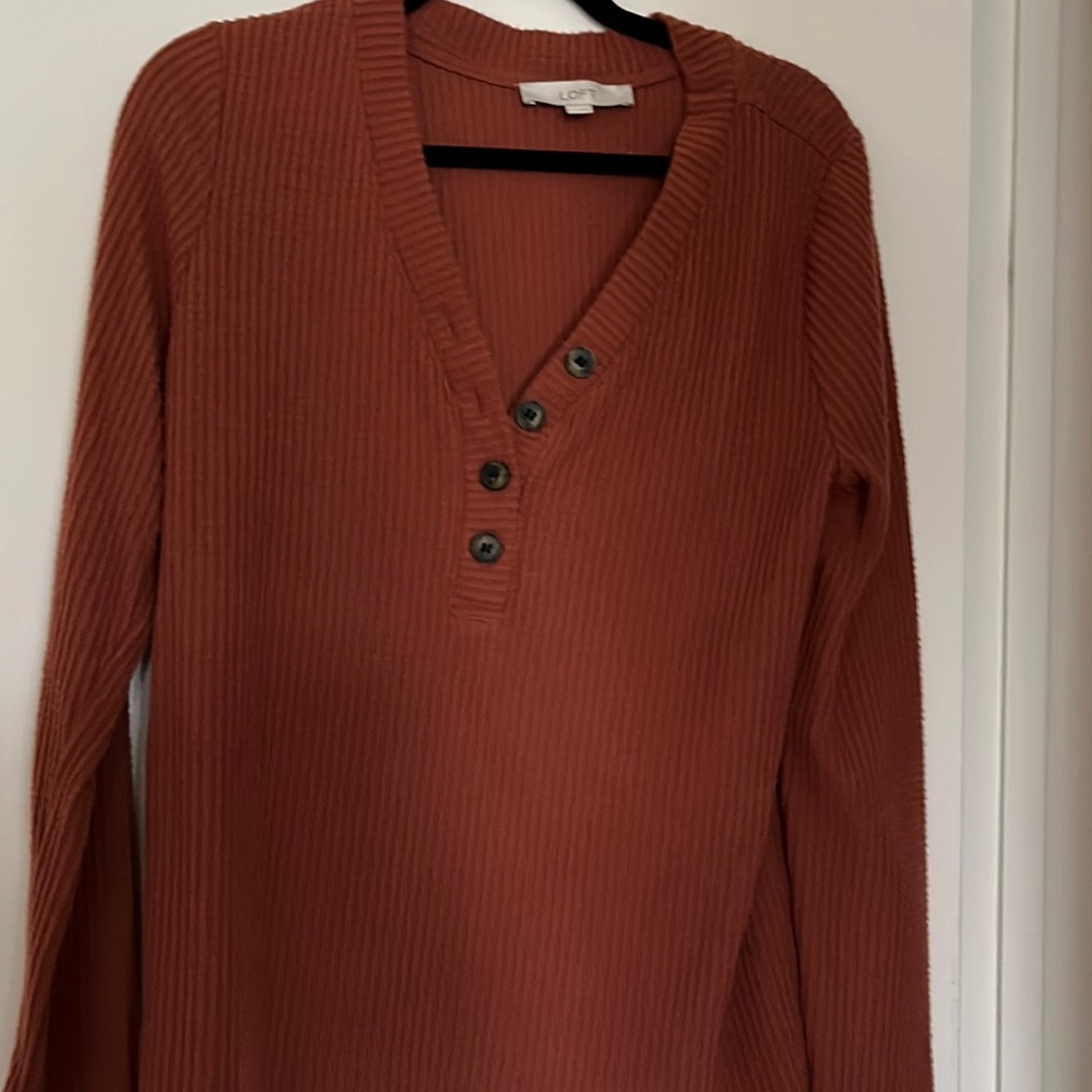 Loft ladies size L, long sleeve dress shirt